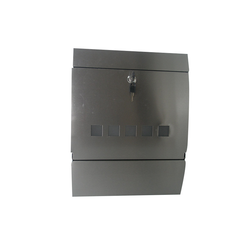 Large-capacity stainless steel mailbox safety lock vertical mailbox waterproof and rust-proof mailbox