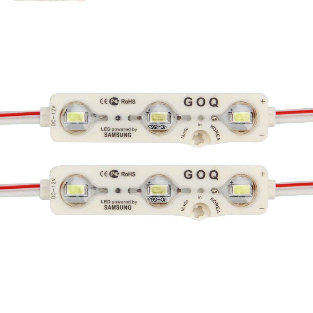 Горячая Распродажа, белые светодиодные Smd модули с 3 ЧИПАМИ DC12V IP68 2835 5050 5730 1,5 W