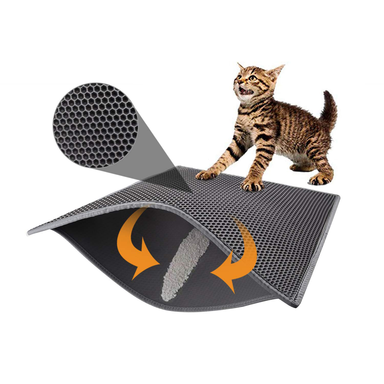 Data entry home worker jobs Honeycomb Water Resistant and Urine-Proof Non Slip Litter Sand Double Mat Cat Cleaning Litter Pad