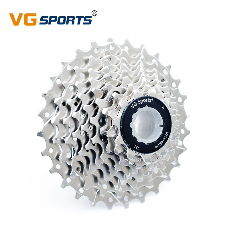 VG SPORTS 9 скоростей 11-28T Кассета для горного велосипеда, свободное колесо, звездочка, серебристый велосипедный свободный круг