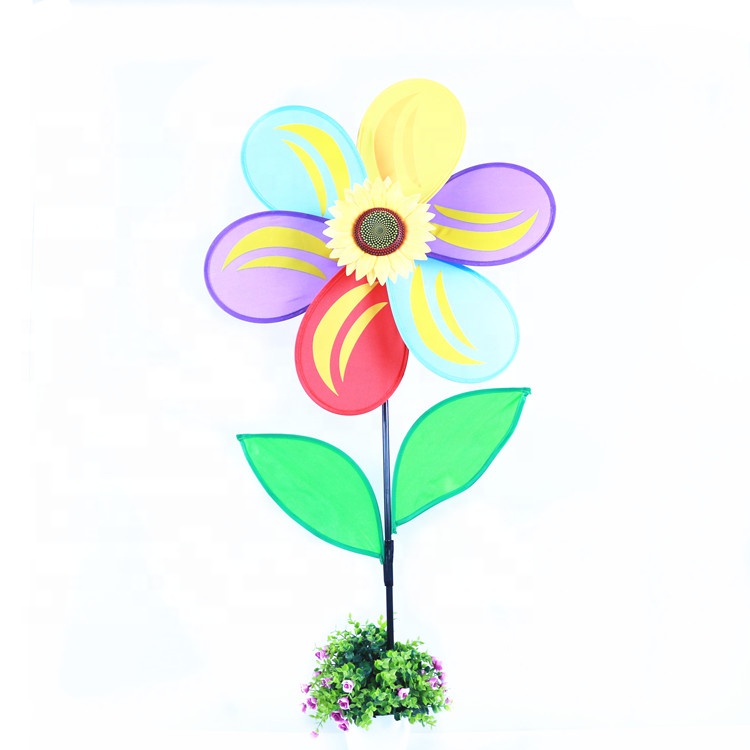 Декор для вечеринки Pinwheels 6 лезвий Радужный пластиковый газон сад Windmillsl для детей