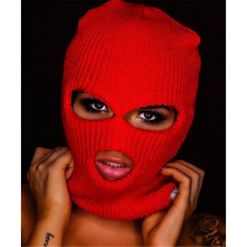 Fashion Sports Mask Custom Logo headwear ourdoor men women warm and cold proof winter full face hats ski mask