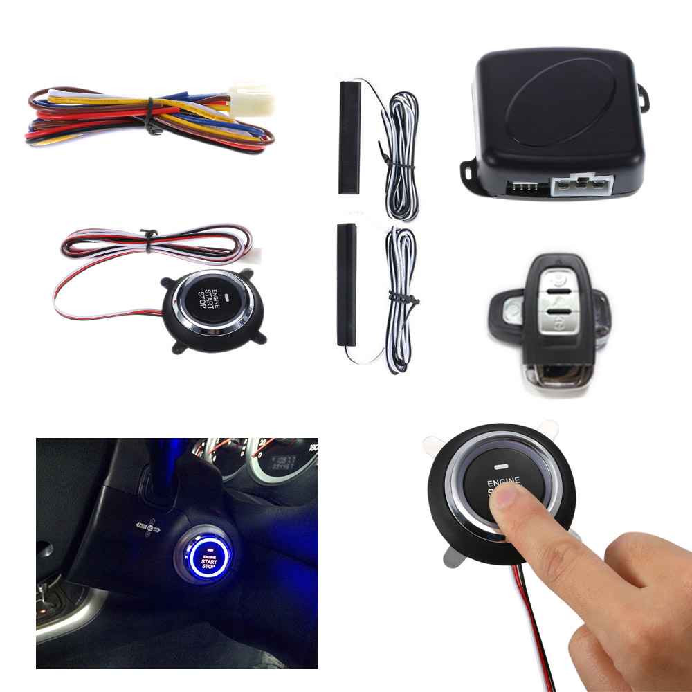 Универсальная система запуска двигателя PKE SMART KEY PKE с кнопкой пуска и пультом дистанционного запуска двигателя
