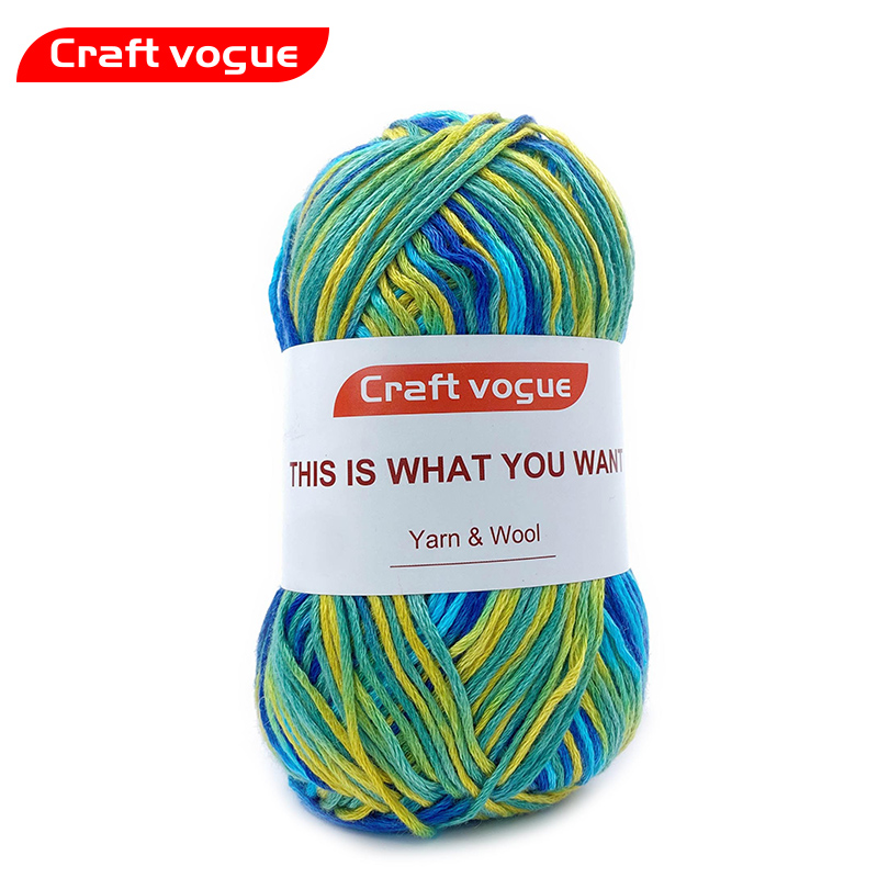 Новинка, пряжа ручной работы Vogue 100 г, оптовая продажа, Заводская поставка, 8 слоев, молочный хлопок, 100% акрил, вязание крючком, Детская тканевая пряжа