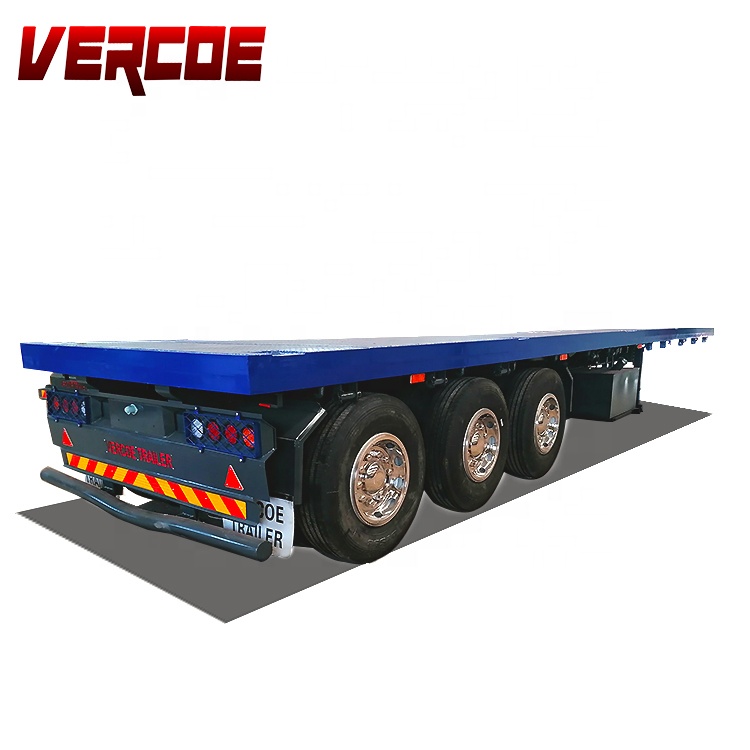 Vercoe 3 оси 45 тонн бортовой контейнер полуприцеп грузовика для продажи