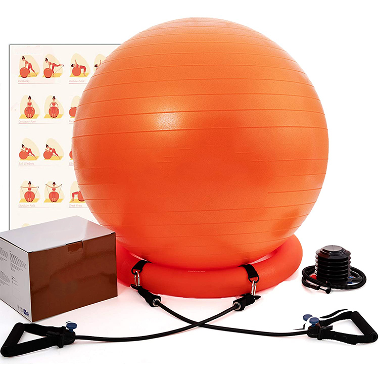 Custom Professional Exercise Ball for Home Gym 65cm Yoga Ball with Yoga Ball Chair
