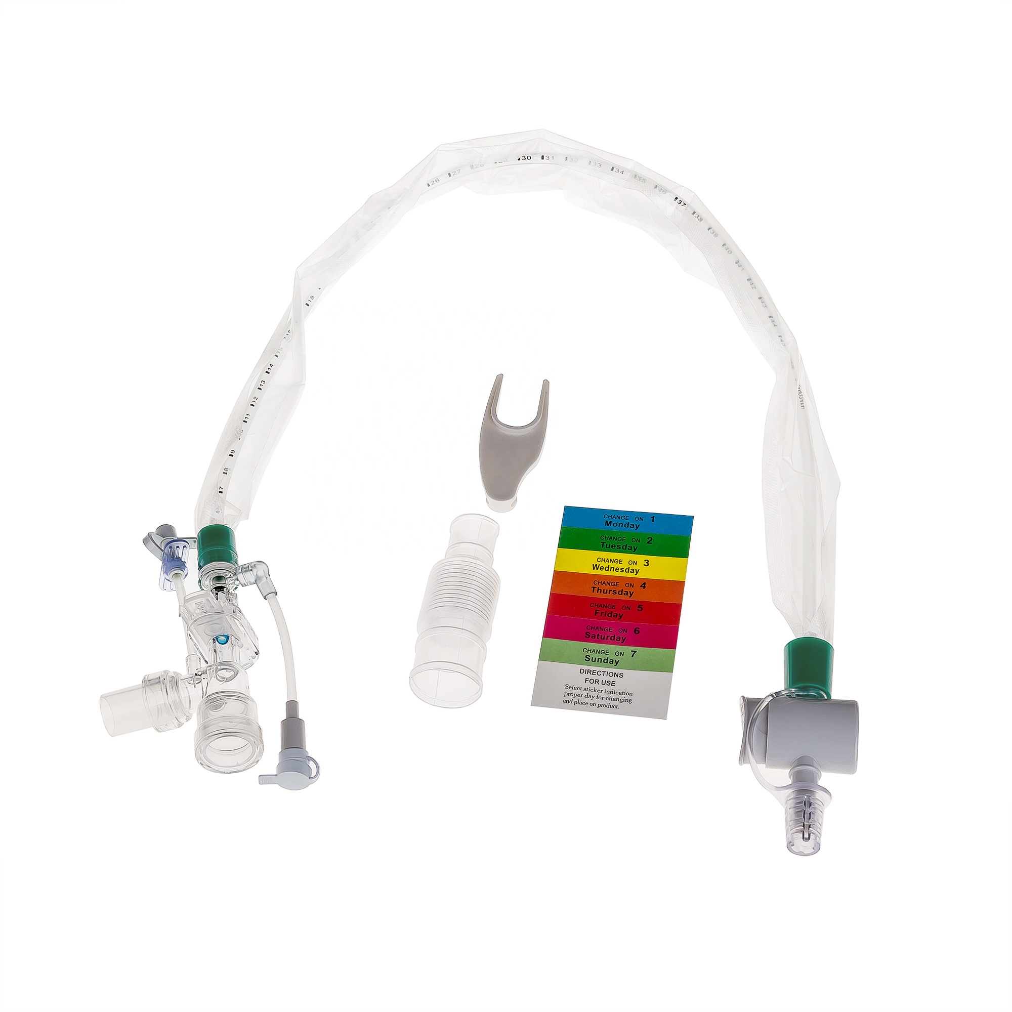 Endotracheal Suction System and Close Suction Tube 72 Hours Double Swivel with Push Switch for hospital Closed Suction Catheter