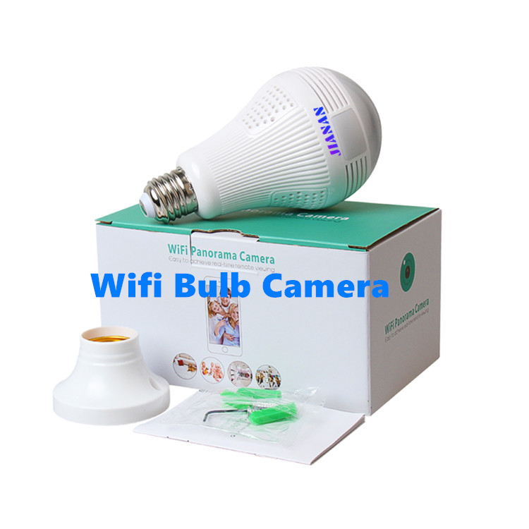 Недорогая лампа Jianvision e27 с датчиком движения, ночным видением, cctv, Wi-Fi, с поворотом на 360 градусов, лампочка безопасности, беспроводная ip-камера