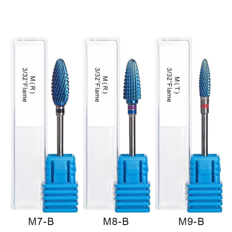 Manicure Pedicure Tools Best Quality Tungsten Carbide Drill Bit Nail Manicure Rainbow Colorfsul Coating Nail Drill Bit