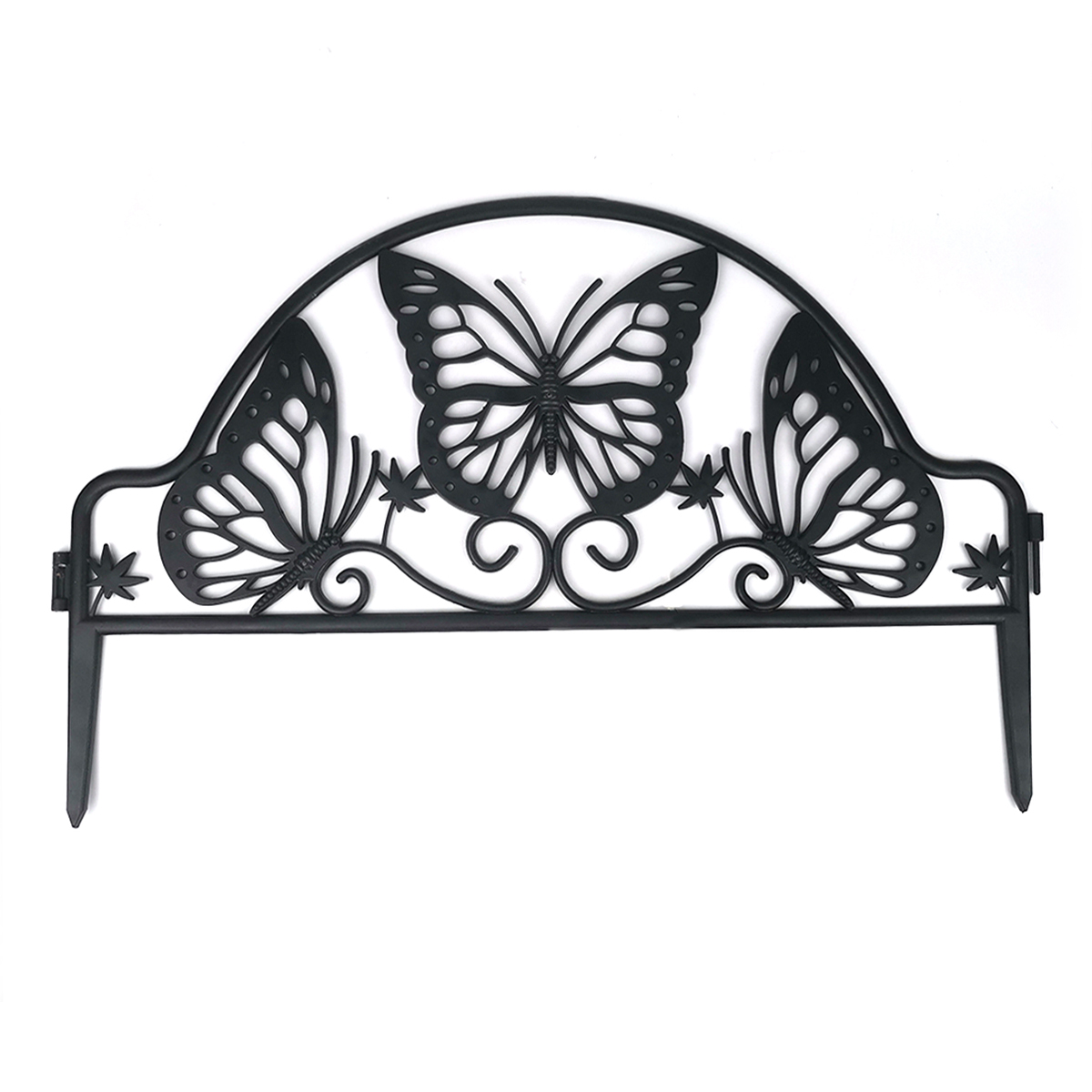 cheap plastic and small decorative butterfly shaped garden barrier fence garden fence