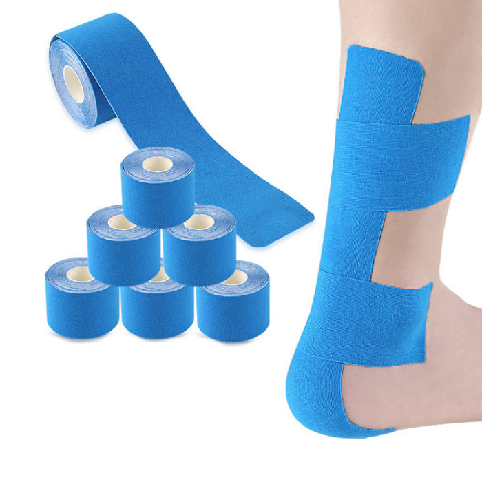 Custom logo latex free k tape reduce sports muscle pain kinesiology tape roll for injury swelling