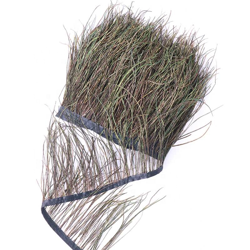 6-8 Inch(15-20 cm) Nature Color Peacock Filamentous Feather Trims Fringe With Satin Ribbon Sewing Crafts Costumes Decoration