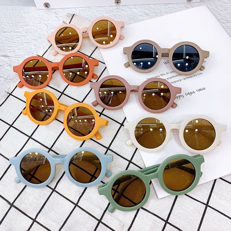 De Sol Gafas 2023 новый дизайн милые круглые маленькие девочки мальчики Малыши Детские солнцезащитные очки uv400 матовая оправа Детские Модные солнцезащитные очки