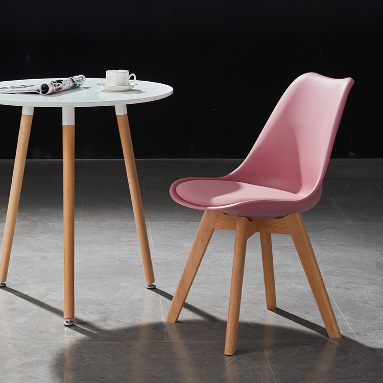 free sample morden tulip chair Wholesale cheap dining room chairs home furniture new design Wooden Legs plastic dining chair
