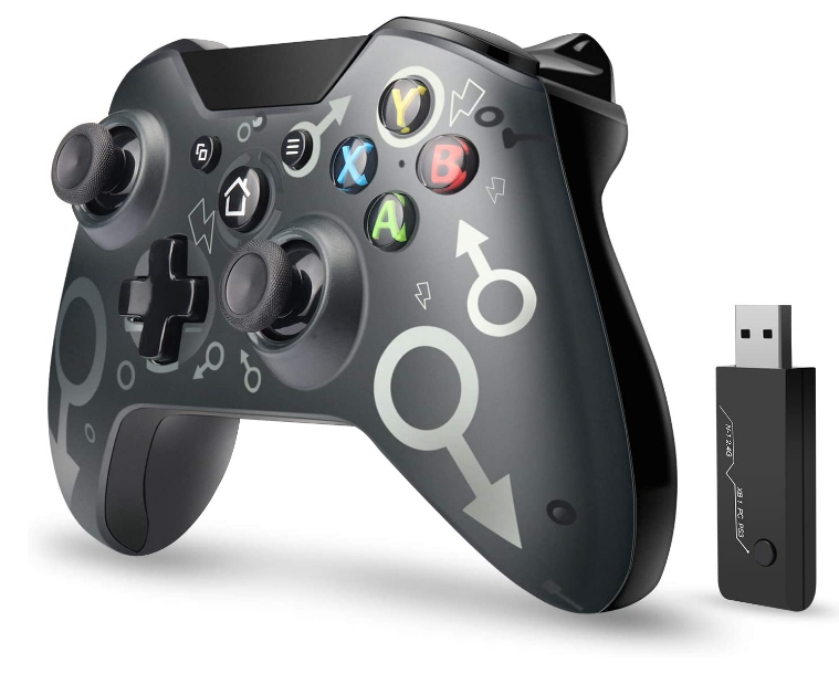 Беспроводной контроллер с адаптером 2,4 ггц, совместимый с Xbox One/One S/One X/P3