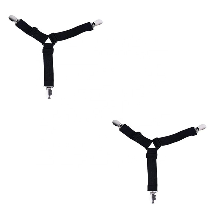 Bed Sheet Fasteners Holder Straps Elastic Band Bed Sheets Elastic Adjustable Bedsheet Fasteners Heavy Duty Grippers for Bedroom