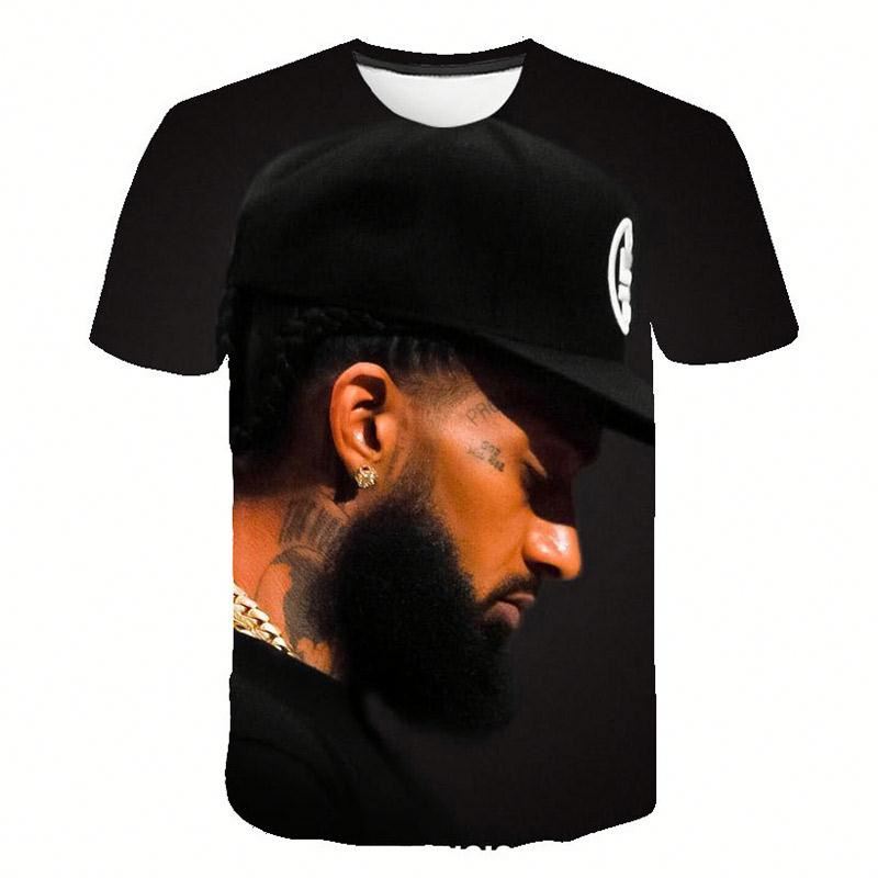 3d футболка Nipsey Hussle высокого качества, футболки для мужчин одежда в стиле хип-хоп, комфортная обувь, Лидер продаж, футболка с короткими рукавами футболки с принтом