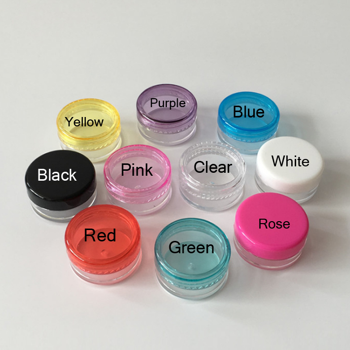 5g 5ml Small Cream Clear Plastic Pot with Screw Cap Small Sample Cosmetic Container Empty Plastic Jar