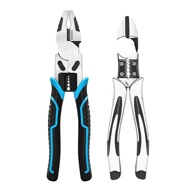 6''8''9'' Multifunction Pliers Set Combination Pliers Stripper/Crimper/Cutter Heavy Duty Wire Pliers Diagonal Pliers Hand Tools