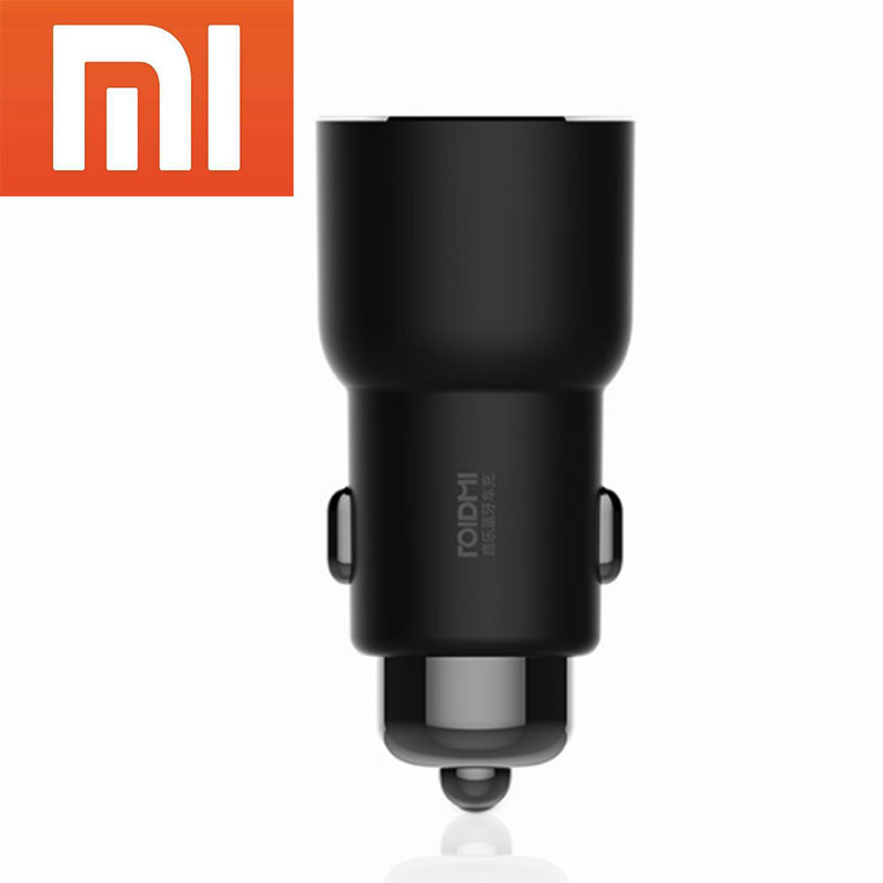 Глобальная версия Xiaomi Roidmi 3S Автомобильное зарядное устройство музыка 4,2 USB зарядное устройство с двумя портами Android iOS Совместимость автомобильного зарядного устройства