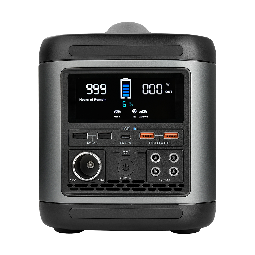 500W solar generator portable rechargeable power station for travel camping emergency