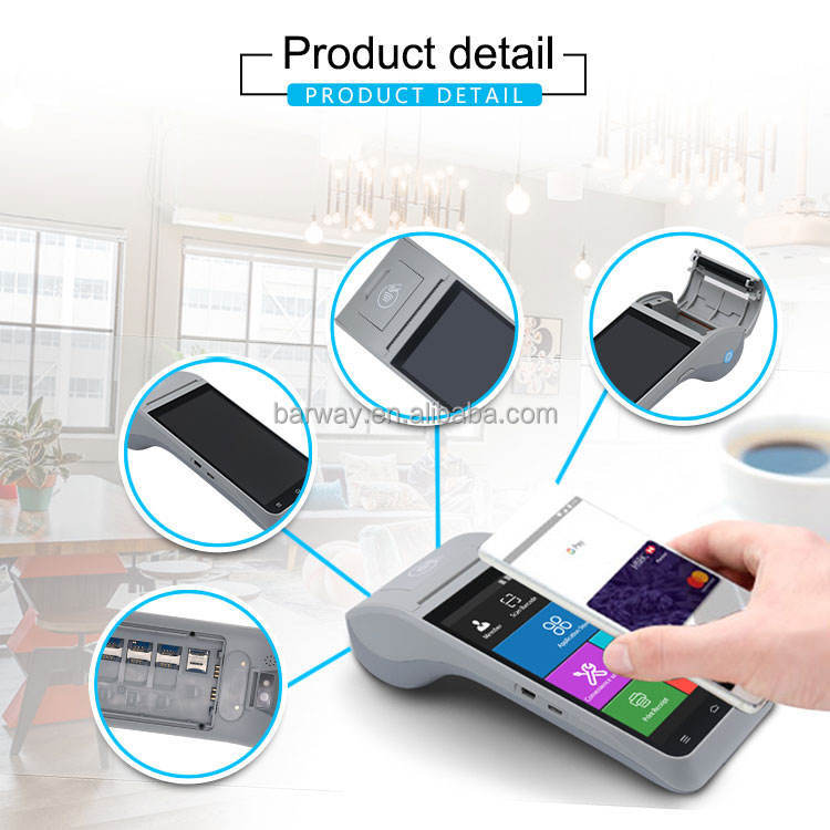 Z91 5,5 дюймовый сенсорный экран PDA NFC Android портативный POS-терминал Android Мини POS-система Z91