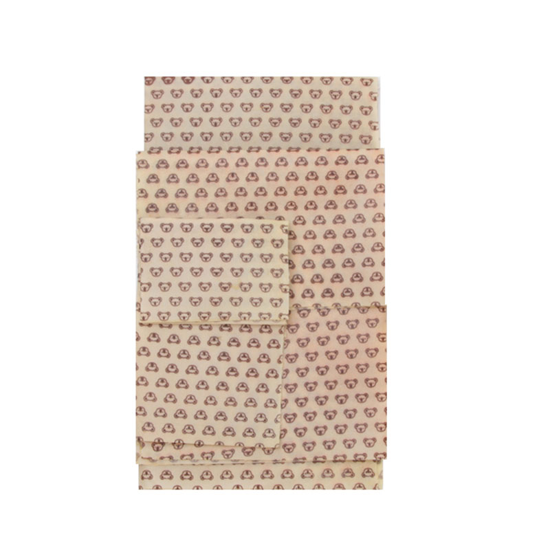 Hot sale natural recycle reusable fabric gift beeswax food wraps