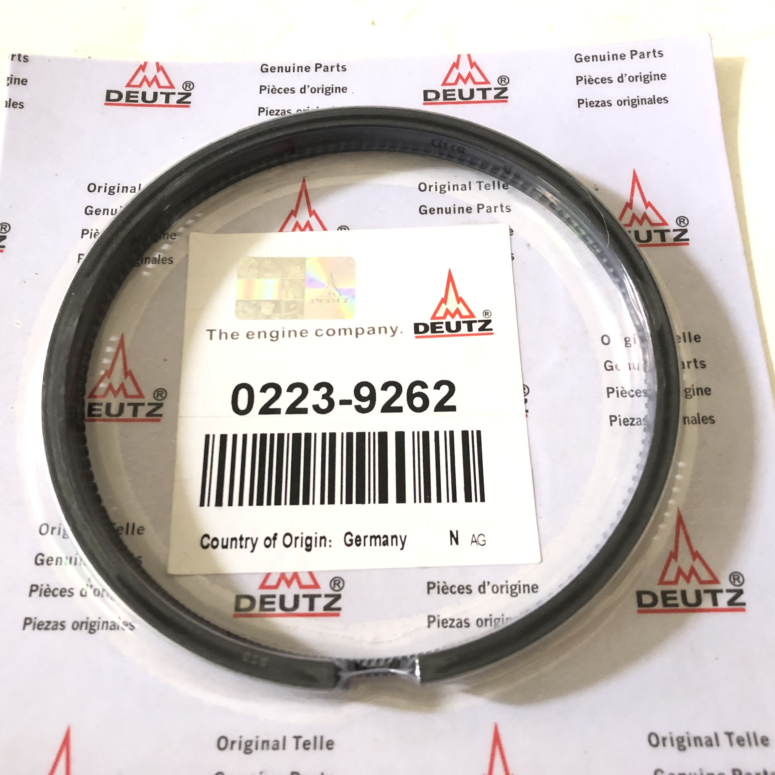 Высококачественное поршневое кольцо deutz F2L511 02239262 04156566