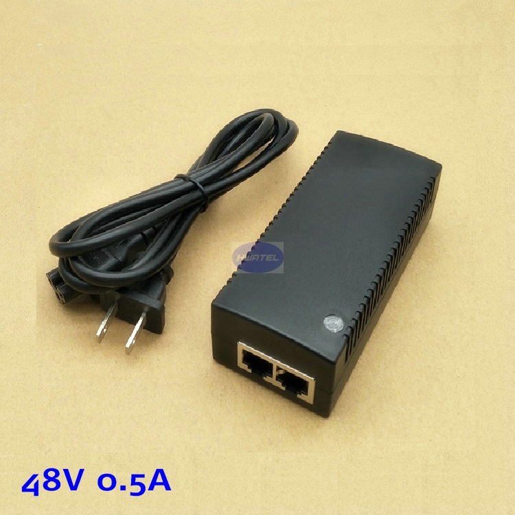 HWATEL 30 Вт оригинальный стандарт IEEE 802.3af giga poe инжектор с 48 В 0.5a poe