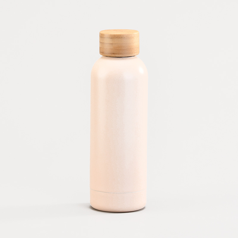 Wholesale Stainless Steel Water bottle in bulk Double Wall Vacuum Insulated Water Bottle With Wooden Lid