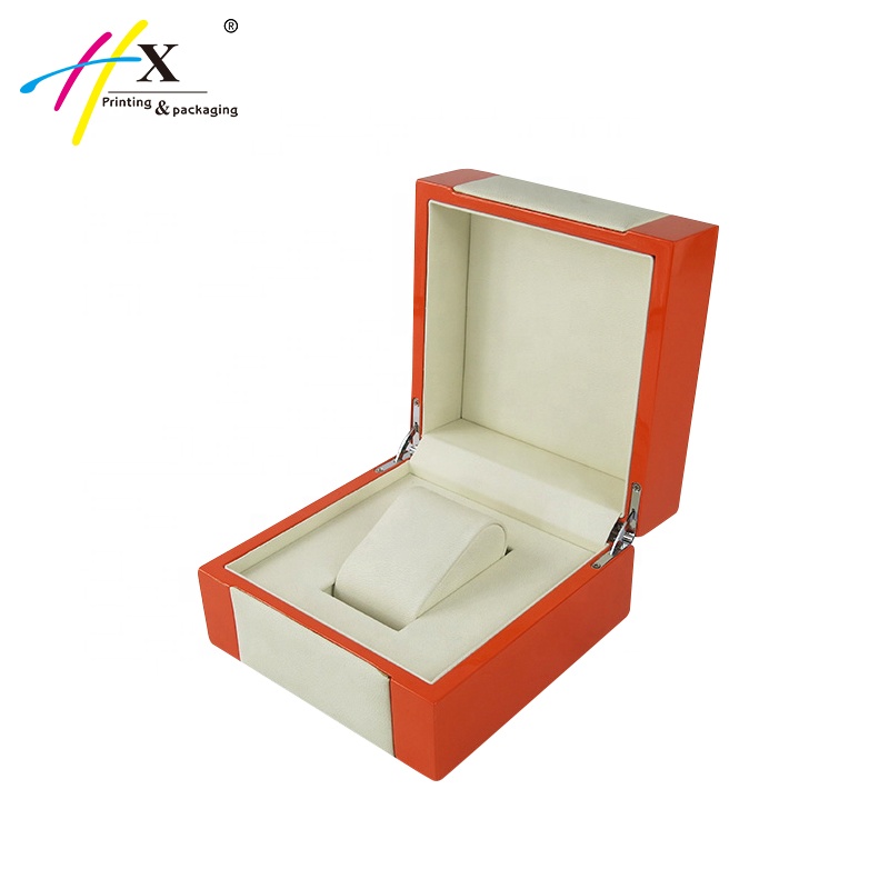 Luxury custom logo wooden watch box