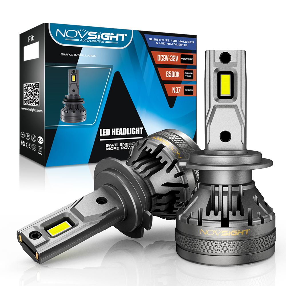 Novsight N37 светодиодные фары проектор 22000LM 120W focos белый H1 H3 H7 9004 9005 9006 9012 D2s H4 Мотоцикл Автомобиль h11 Светодиодная лампа