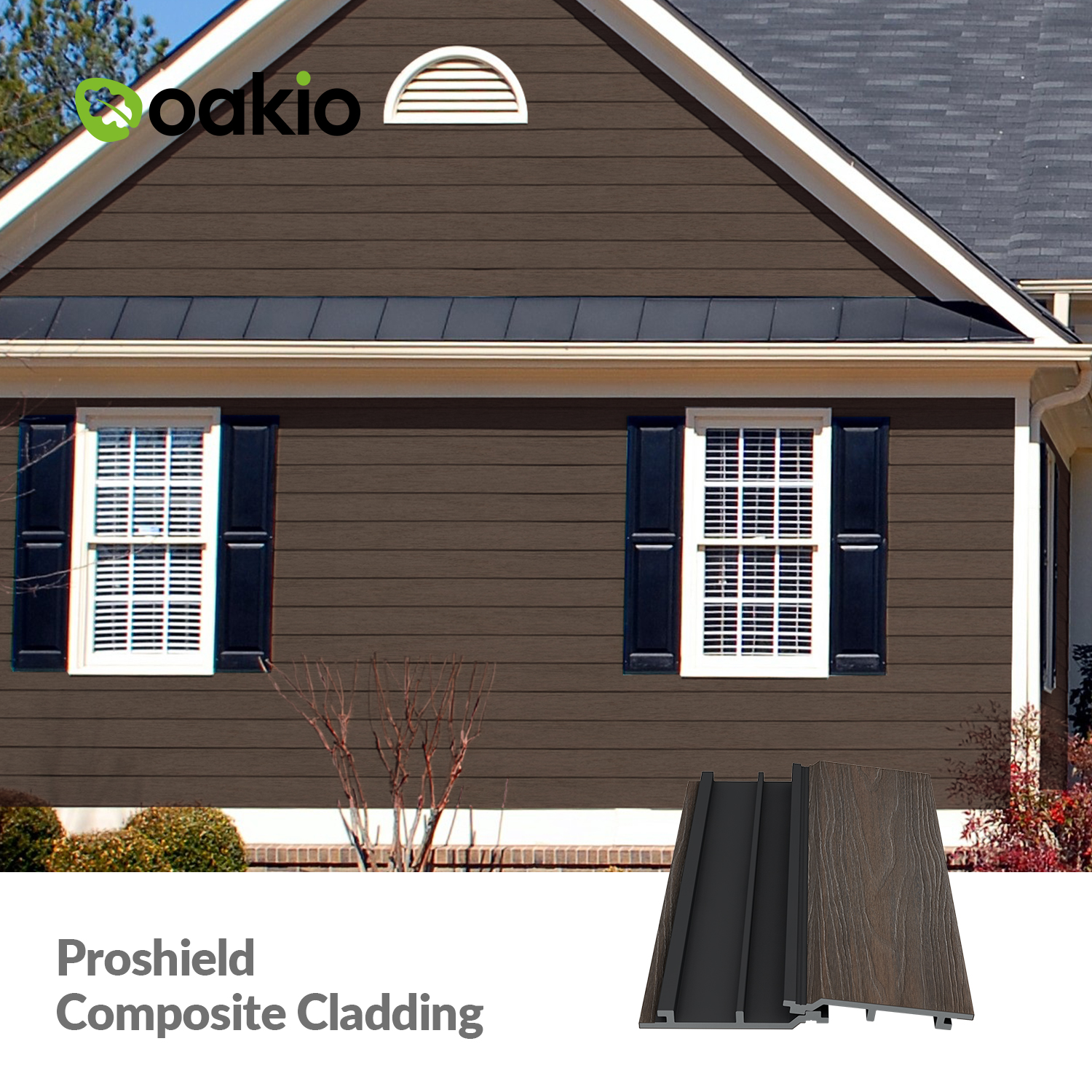 Co-extrusion Wpc Composite Panel Modern pvc wood plastic exterior wall cladding