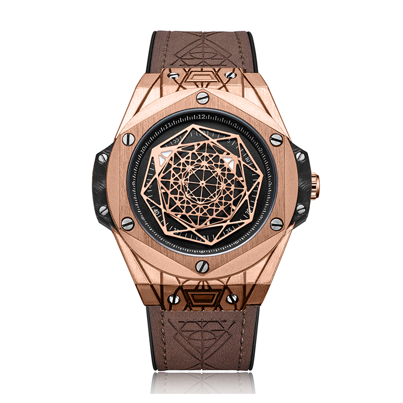 RUIMAS 533 sport watches men wristwatch Man leather 3atm water resistant quartz watch