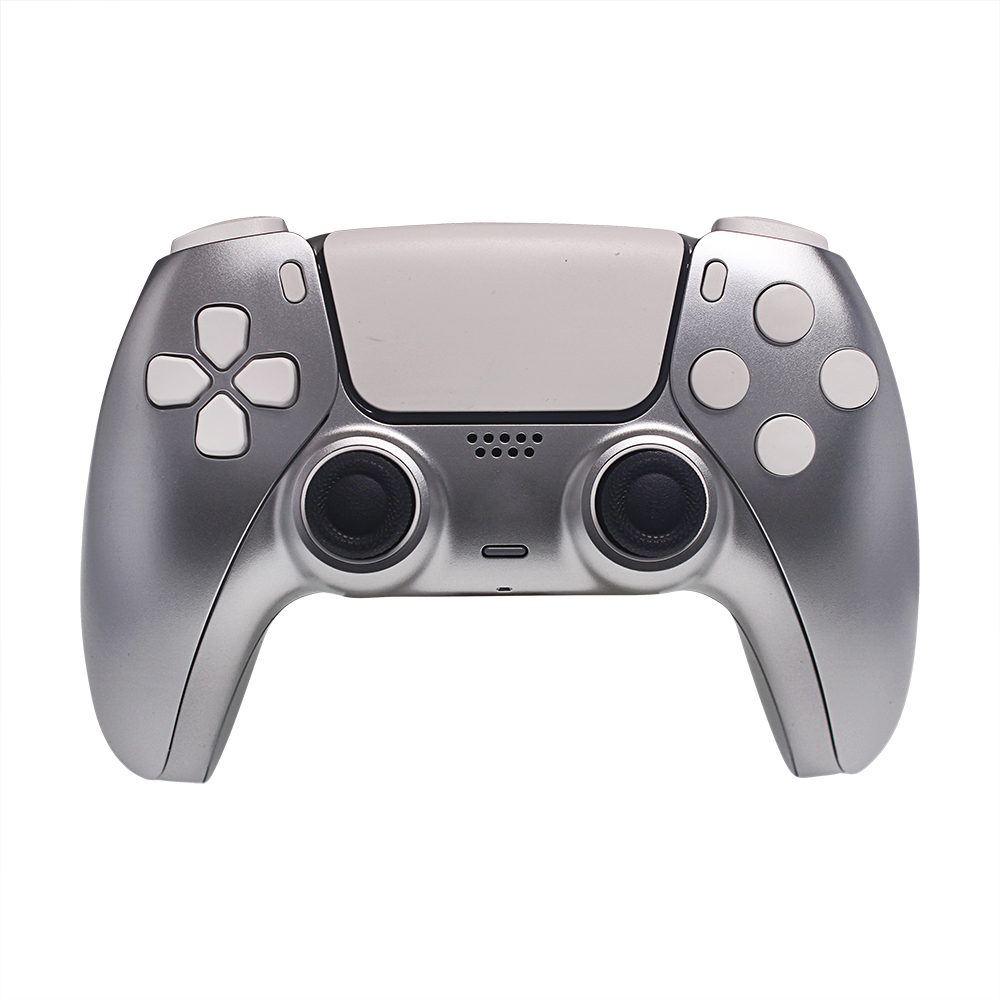 Серебряный сменный комплект чехлов для PS5 Оригинальный игровой контроллер Лицевая панель ABS чехол