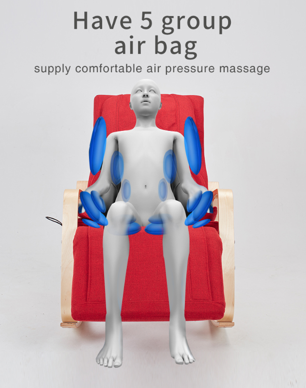 Rocking Massage Chair Folding Small Massage Chair Fabric Mini Massage Chair