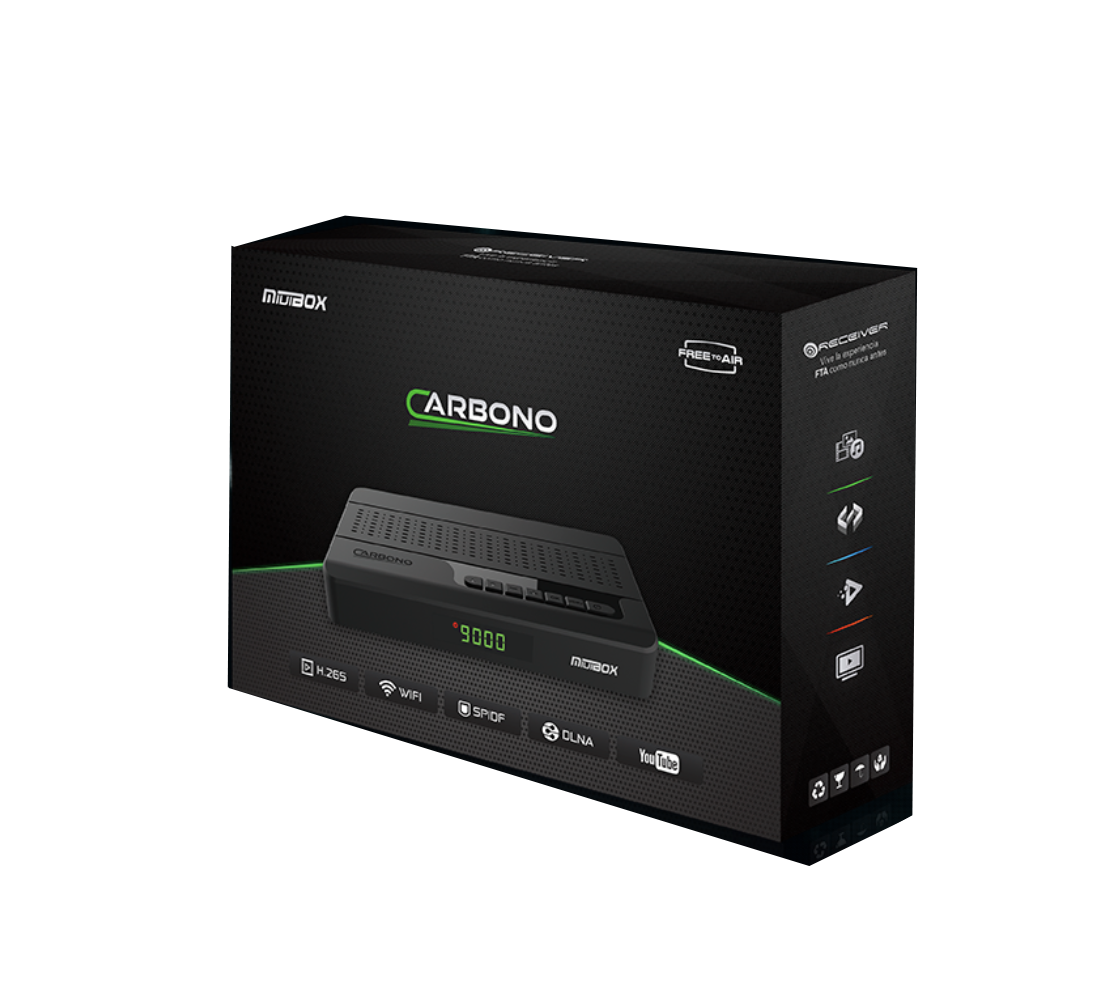 Miuibox Carbono DVB-S2 спутниковый ресивер с IKS и SKS H.265 Miuibox Carbono приемник