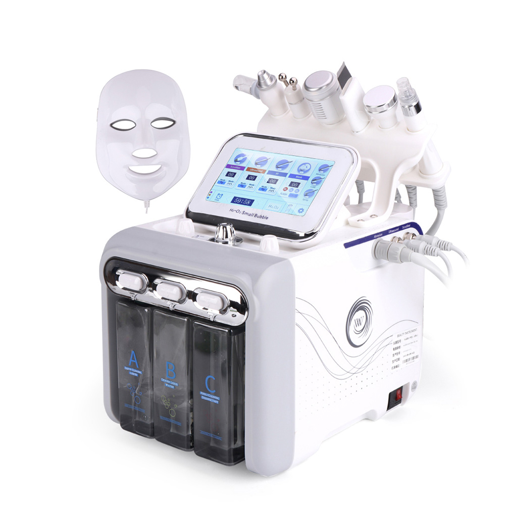 Фабричная машина для очистки лица Aqua Peel H202, маленькие пузырьки 7 в 1, косметическая машина для микродермабразии лица