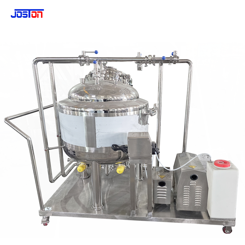 200L Mobile CIP System for brewery cosmetic milk tank portable Clean In Place machine
