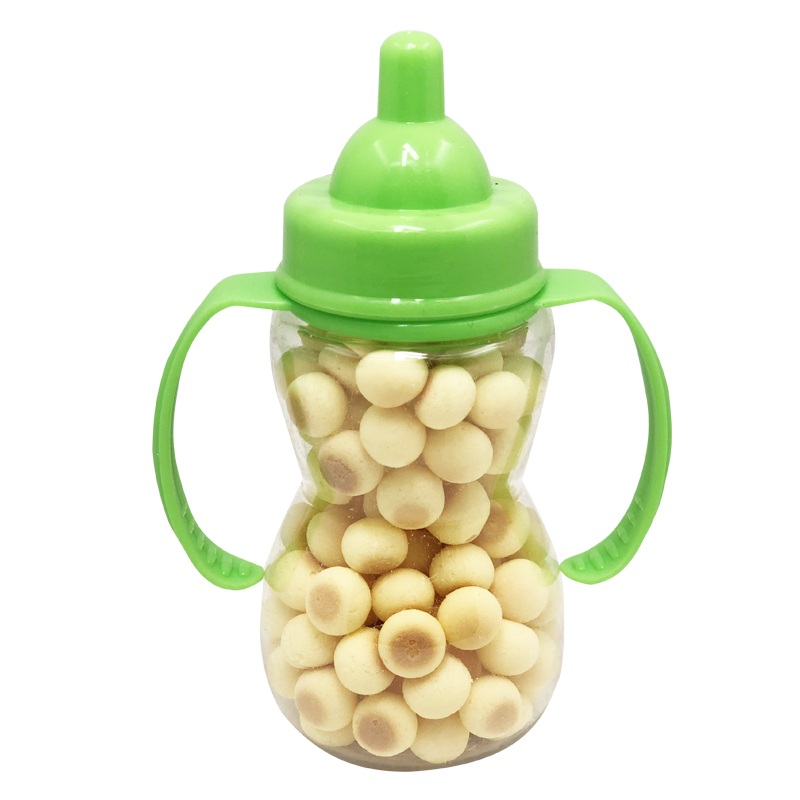 Small Steamed Bread Wholesale High Quality Custom Nipple Bottle Shaped Toys Cookies Yummy Crispy Small Steamed Bread For Kids