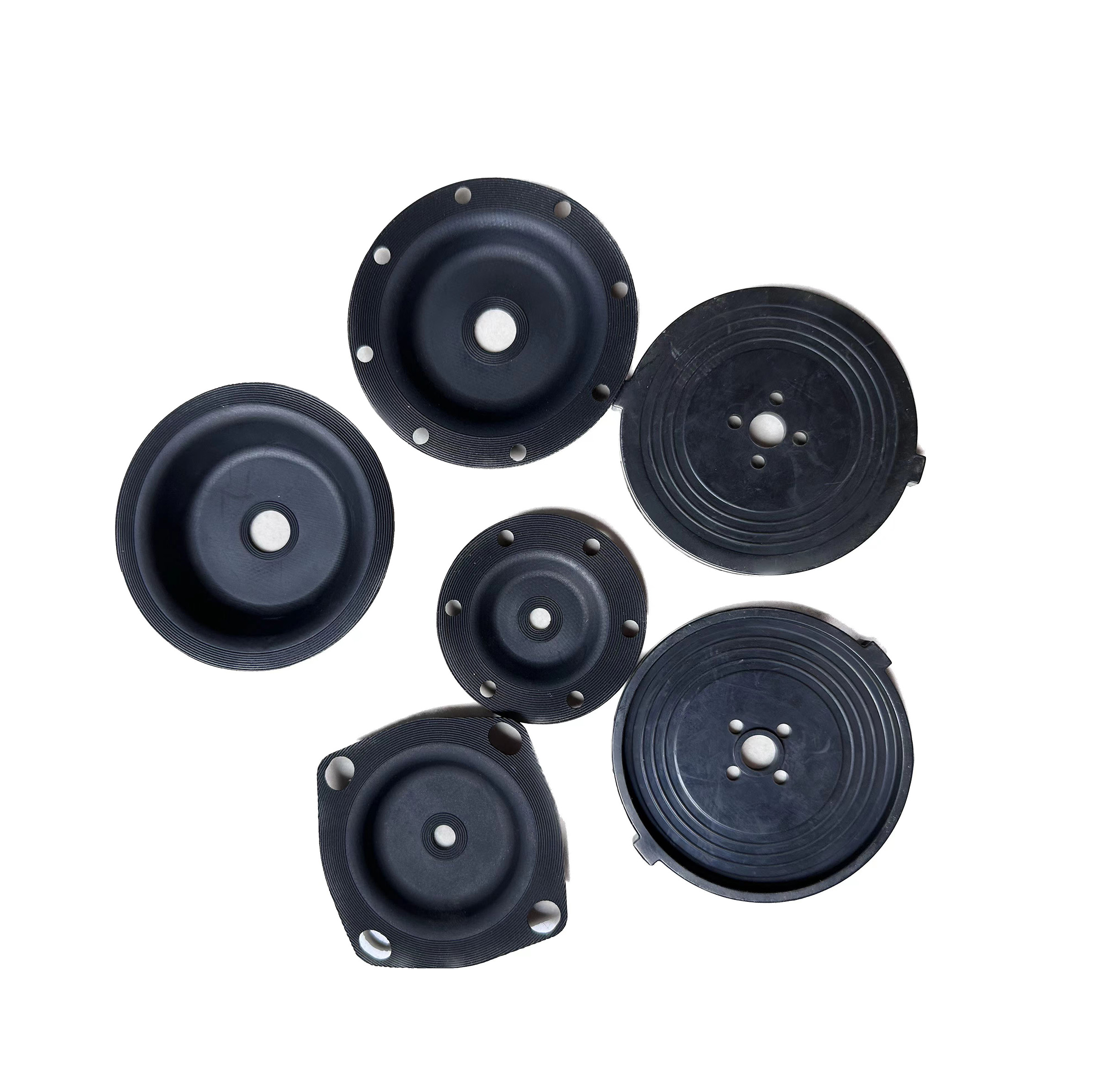 Custom Rubber Diaphragm Product High Sealing Performance EPDM NBR FKM Rubber Diaphragm