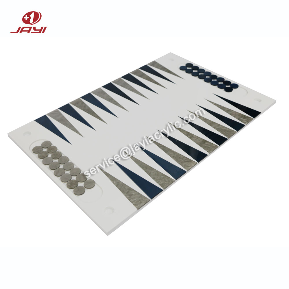 JAYI Factory Custom Board роскошный блестящий набор нарды акриловый игровой Декор