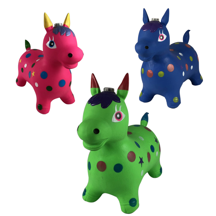 2021 Yohi Hot Sale Child Riding Horse Kids Hopping Bouncing Great Gift Inflatable Animal Cow Toy