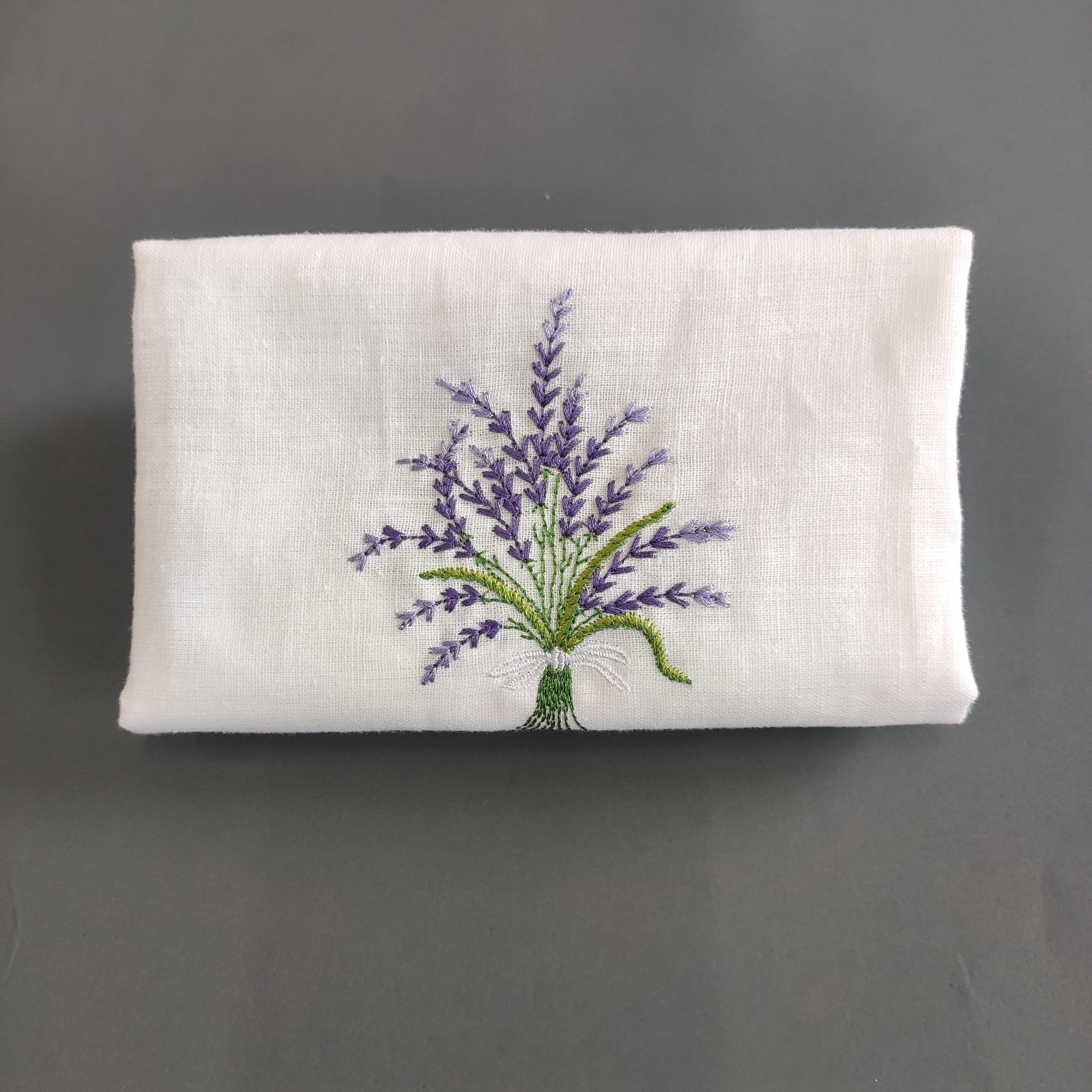 Хлопковое и льняное чайное полотенце Hemstitch