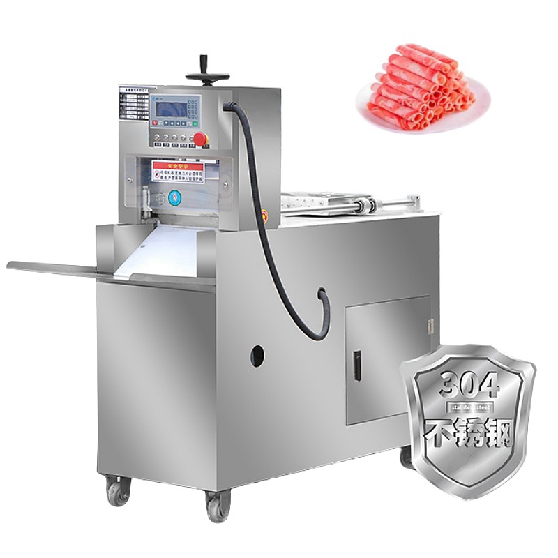 Commercial fully automatic Meat Slicer Knife Commercial Beef And Mutton Roll Slicer Frozen Meat Meat Cutting Machine Slicer