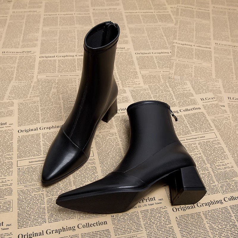 Spring Autumn Winter New Thin Shoes Women's High Heel Short Boots Ankle Boots For Women shoes for women new styles