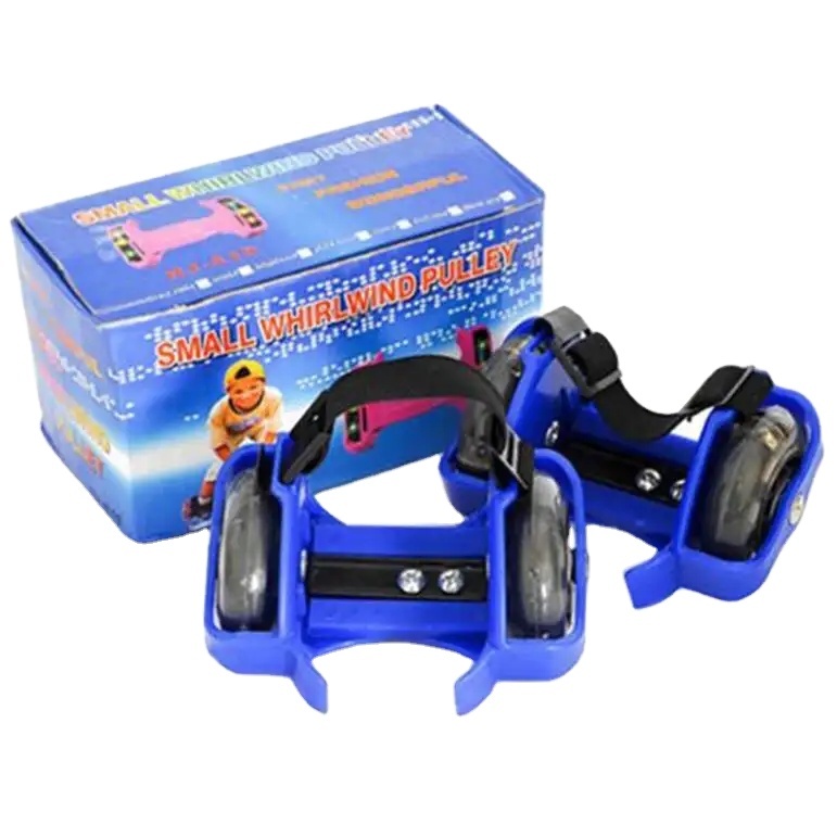 Hot Selling Adjustable Heel 2 Wheels Flashing Skate Roller With Led Lights Shoes Heel Skate small whilwind pulley