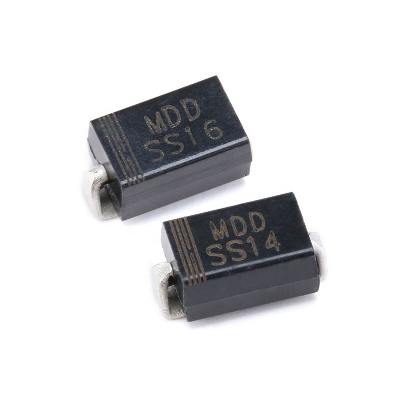 Original SS12 SS14 SS16 SS18 SS110 SS1150 SS1200 package DO-214AC Schottky diode 20V/40V/60V/80V/100V/150V/200V 1.0A