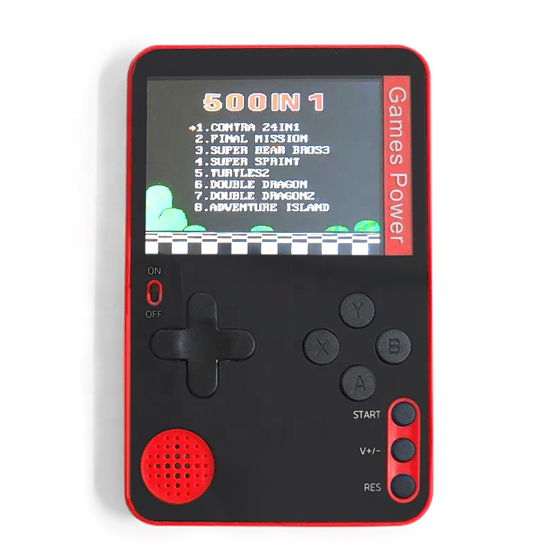 Супертонкая портативная игровая консоль, портативная мини-консоль с 500 встроенными играми в классическом ретро стиле, портативная игровая консоль для psp