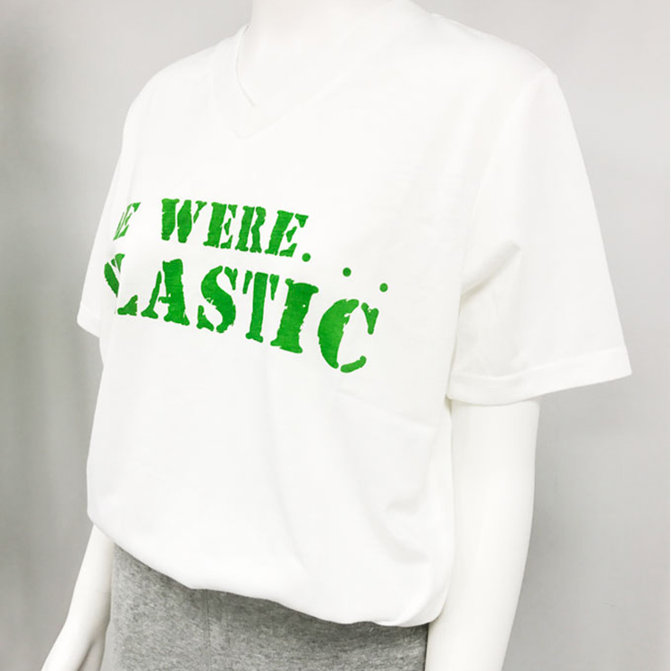 Sustainable recycled eco friendly rpet clothing T-shirt custom logo white T shirt RPET Clothes